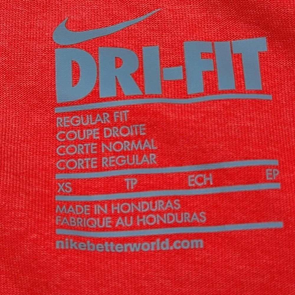 Nike‎ Dri-FIT Athletic Top XS Extra Small Regular Fit Activewear Tee
